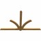 Ekena Millwork Redmond Rough Sawn Timber Gable Bracket, Western Red Cedar, 84"W x 53"H x 2"D x 4"F, 15/12 Pitch GBW084X53X0204RED00RWR - alternate 2